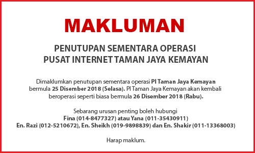 NOTIS PENUTUPAN PI