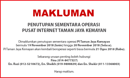 NOTIS PENUTUPAN PI 2